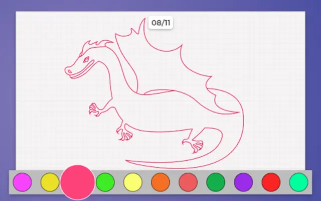 How to Draw Dragon android App screenshot 1