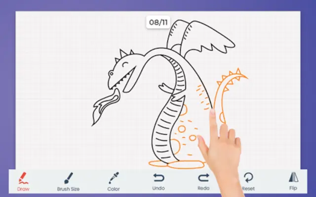 How to Draw Dragon android App screenshot 2